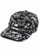 DSQUARED2 casquette à logo imprimé - Noir