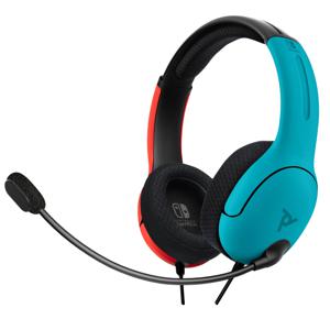 PDP 500-162-EU-BLRD Over Ear headset Gamen Kabel Stereo Blauw, Rood (geëloxeerd) Ruisonderdrukking (microfoon), Noise Cancelling Microfoon uitschakelbaar (mute)