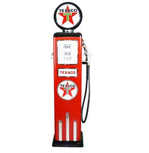 Texaco 8 Ball Deluxe Elektrische Benzinepomp Met Voet - Rood - Reproductie