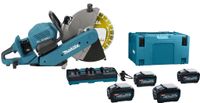 Makita CE002GT401X | XGT 2x40 V Max Doorslijper 355mm | 4 x 5.0 Ah accu + duo snellader | met AWS zender | In Mbox - CE002GT401X - thumbnail