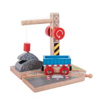 Bigjigs Houten Rails Gravel Kraan