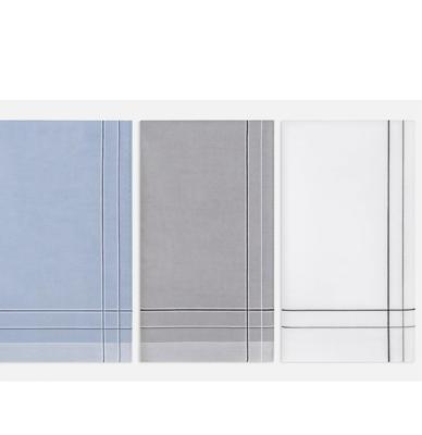 12 stuks Heren zakdoeken - Blue Winter - Blauwe katoenen zakdoeken - Voordeelverpakking - 40 - 40 - 40 - 40