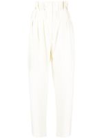 Saiid Kobeisy pantalon Double Crepe à taille haute - Blanc - thumbnail