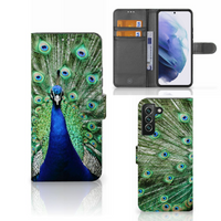 Samsung Galaxy S22 Plus Telefoonhoesje met Pasjes Pauw