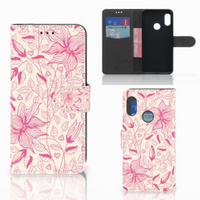 Xiaomi Mi A2 Lite Hoesje Pink Flowers