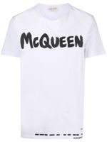 Alexander McQueen t-shirt à logo imprimé - Blanc