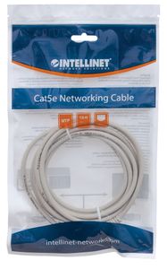 Intellinet 336772 RJ45 Netwerkkabel, patchkabel CAT 6 U/UTP 15.00 m Grijs 1 stuk(s)