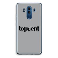 Topvent Grijs Zwart: Huawei Mate 10 Pro Transparant Hoesje - thumbnail