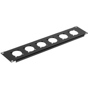 Penn Elcom R1284/2UK rackpaneel voor 6x Schuko chassisdeel 2HE