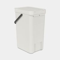 Brabantia Sort & Go Afvalemmer / Opberger 16 L - Grijs - thumbnail