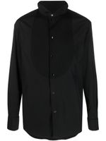 Emporio Armani chemise à plastron contrastant - Noir - thumbnail