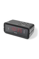 TechniSat DIGICLOCK 2 Dab+ wekkerradio (Dab, FM, twee wekkers, wekfunctie, lcd-display met instelbare achtergrondverlichting, tijd en datum), zwart