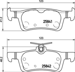 Remmenset, remschijf BREMBO, Remschijftype: Massief, Inbouwplaats: Achteras: , u.a. für Ford