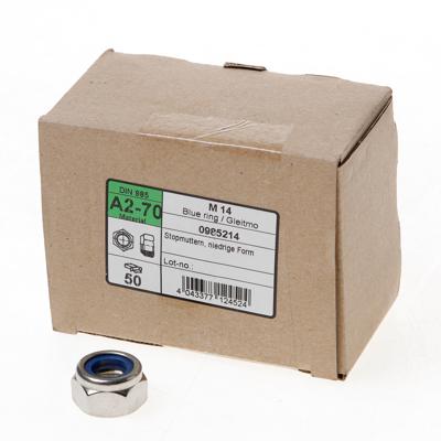 Zelfborgende moer rvs m14 a2