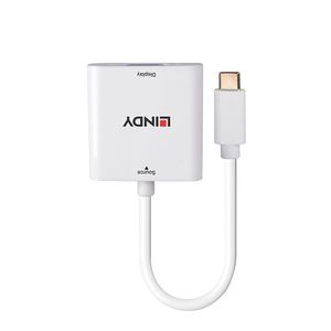 Lindy 43355 video kabel adapter USB Type-C VGA (D-Sub) Wit