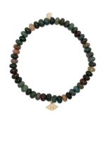 Sydney Evan bracelets Evil Eye en or 14ct à perles - Vert - thumbnail