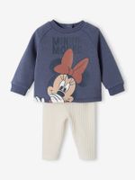 Disney® set voor babymeisje fleece sweater + fluwelen broek leiblauw - thumbnail