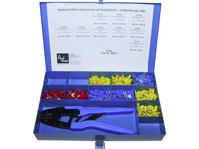 Vogt Verbindungstechnik 3991 Assortiment ringkabelschoenen 0.50 mm² - 6 mm² Rood, Blauw, Geel 1001 stuk(s)