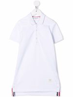 Thom Browne Kids robe-polo à manches courtes - Blanc