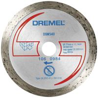 Dremel DSM540 2615S540JB Diamanten doorslijpschijf 77 mm 1 stuk(s) Tegels, Baksteen, Marmer, Porselein, Keramiek - thumbnail