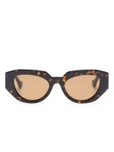 Gucci Eyewear lunettes de vue à effet écailles de tortue - Marron