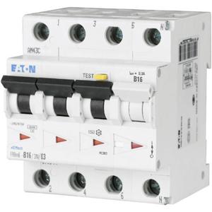 Eaton 170999 Aardlekschakelaar/zekeringautomaat 4-polig 16 A 0.03 A 415 V/AC