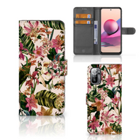 Xiaomi Redmi Note 10/10T 5G | Poco M3 Pro Hoesje Flowers - thumbnail