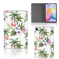 Samsung Galaxy Tab S6 Lite | S6 Lite (2022) Flip Case Flamingo Palms - thumbnail