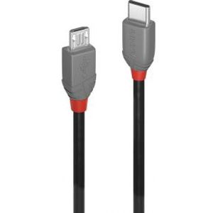 Lindy 36893 USB-kabel 3 m USB 2.0 USB C Micro-USB B Zwart