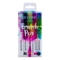 Talens Ecoline markeerstift 5 stuk(s) Zwart, Blauw, Magenta, Geel