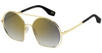 Marc Jacobs zonnebril dames rond goud/zwart gradient