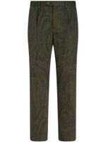 ETRO pantalon droit à motif cachemire - Vert