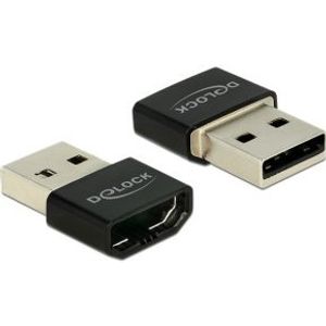 Delock 65680 Adapter HDMI-A female > USB Type-A male zwart