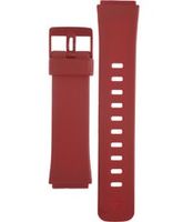 Horlogeband Casio 10224495 / LA-2001-4A Kunststof/Plastic Rood 19mm - thumbnail