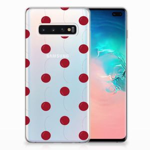 Samsung Galaxy S10 Plus Siliconen Case Cherries