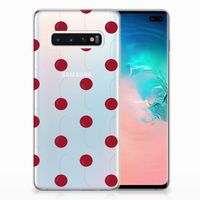 Samsung Galaxy S10 Plus Siliconen Case Cherries - thumbnail