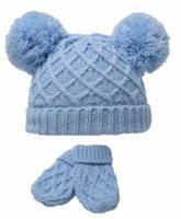 Soft Touch babymuts en wanten Diamond Knit acryl