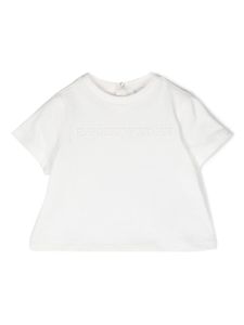 Emporio Armani Kids t-shirt à logo brodé - Blanc