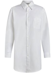 ETRO chemise en coton Pegaso à motif brodé - Blanc