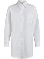 ETRO chemise en coton Pegaso à motif brodé - Blanc - thumbnail