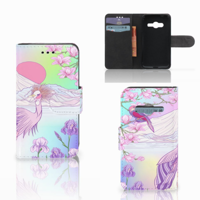 Samsung Galaxy Trend 2 Telefoonhoesje met Pasjes Bird