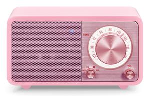 Sangean WR-7 Genuine Mini Radio VHF (FM) Bluetooth Oplaadbaar Pink