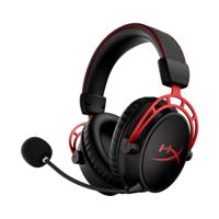 HyperX 4P5D4AA Cloud Alpha Wireless - Gaming Headset voor PC, 300 uur batterijduur, DTS Hoofdtelefoon: X Ruimtelijke Audio, Geheugenschuim, Dual Chamber Drivers, Ruisonderdrukking,eén maat,Zwart/Rood