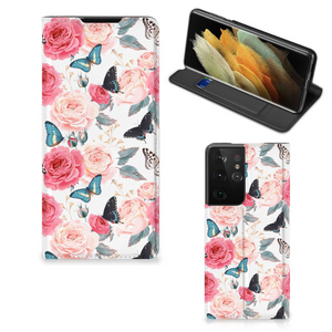 Samsung Galaxy S21 Ultra Smart Cover Butterfly Roses