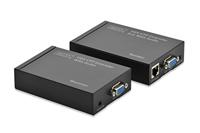 DIGITUS Professional DS-53400 - VGA Extender - Set (zender/ontvanger) - Tot 300 m bereik - UTP Patchkabel (Cat 5e/6) - Tot 1920 x 1200 Pixels - Zwart