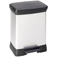 Curver DECO Bin 240638 Afvalbak 30 l (b x h x d) 390 x 510 x 290 mm Zilver, Zwart 1 stuk(s) - thumbnail