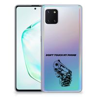 Samsung Galaxy Note 10 Lite Silicone-hoesje Gun Don't Touch My Phone - thumbnail