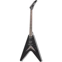 Epiphone Dave Mustaine Flying V Custom Black Metallic elektrische gitaar met koffer - thumbnail