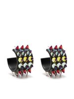 Amina Muaddi petites boucles d'oreilles Karma - Gris - thumbnail