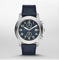 Horlogeband Marc by Marc Jacobs MBM5084 Leder Blauw 24mm - thumbnail